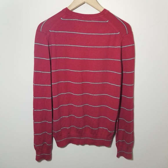 Banana Republic Mens Silk Cashmere Lightweight Striped Sweater Medium - Picture 2 of 5